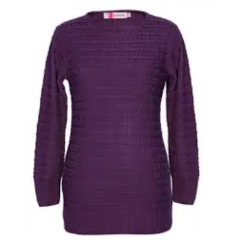 Girls Top Acrylic Wool Designer Round Neck